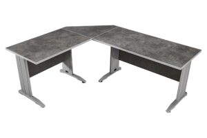 Biurko TIM łączone trójkąt ciemnoszary beton chicago