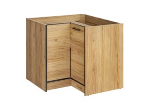 Szafka kuchenna narożna stojąca 90 x 90 cm Carballo Dab warmia czern Okmed Demko