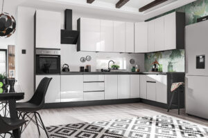 Kolekcja mebli kuchennych DALIA aranżacja rozbudowana Meble Okmed