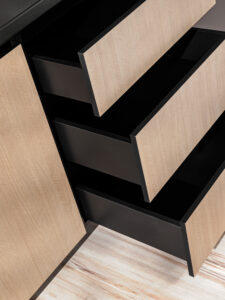 Szafki kuchenne Roma Jodełka/Czarny Demko Home