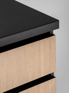 Szafki kuchenne Roma Jodełka/Czarny Demko Home