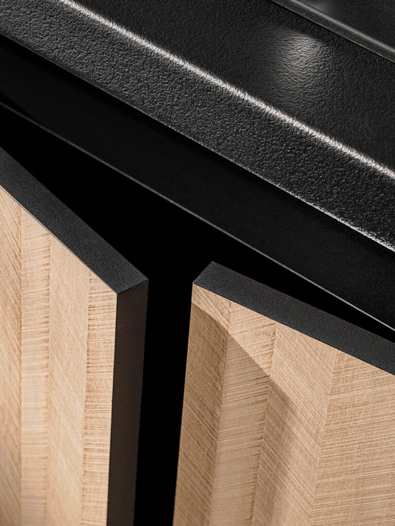 Szafki kuchenne Roma Jodełka/Czarny Demko Home