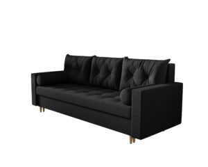 sofa Skandi Demko Home w stylu skandynawskim, elegancka sofa do salonu w jasnej tkaninie
