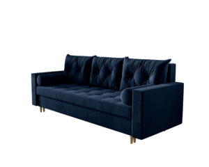 sofa Skandi Demko Home w stylu skandynawskim, elegancka sofa do salonu w jasnej tkaninie