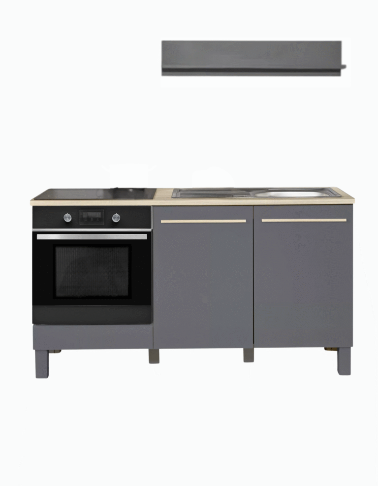 zafka kuchenna dolna 160 cm Bilberry Demko Home z miejscem na piekarnik i półkami