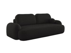 Sofa Molly Demko Home w odcieniu szarości, z funkcją spania i pojemnikiem na pościel