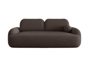 Sofa Molly Demko Home w odcieniu szarości, z funkcją spania i pojemnikiem na pościel
