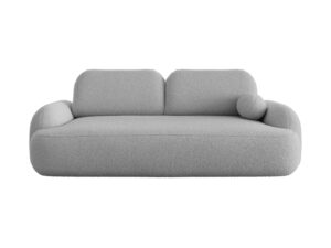 Sofa Molly Demko Home w odcieniu szarości, z funkcją spania i pojemnikiem na pościel
