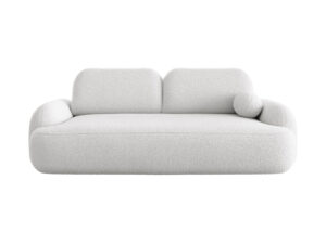 Sofa Molly Demko Home w odcieniu szarości, z funkcją spania i pojemnikiem na pościel