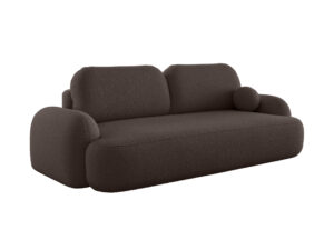 Sofa Molly Demko Home w odcieniu szarości, z funkcją spania i pojemnikiem na pościel