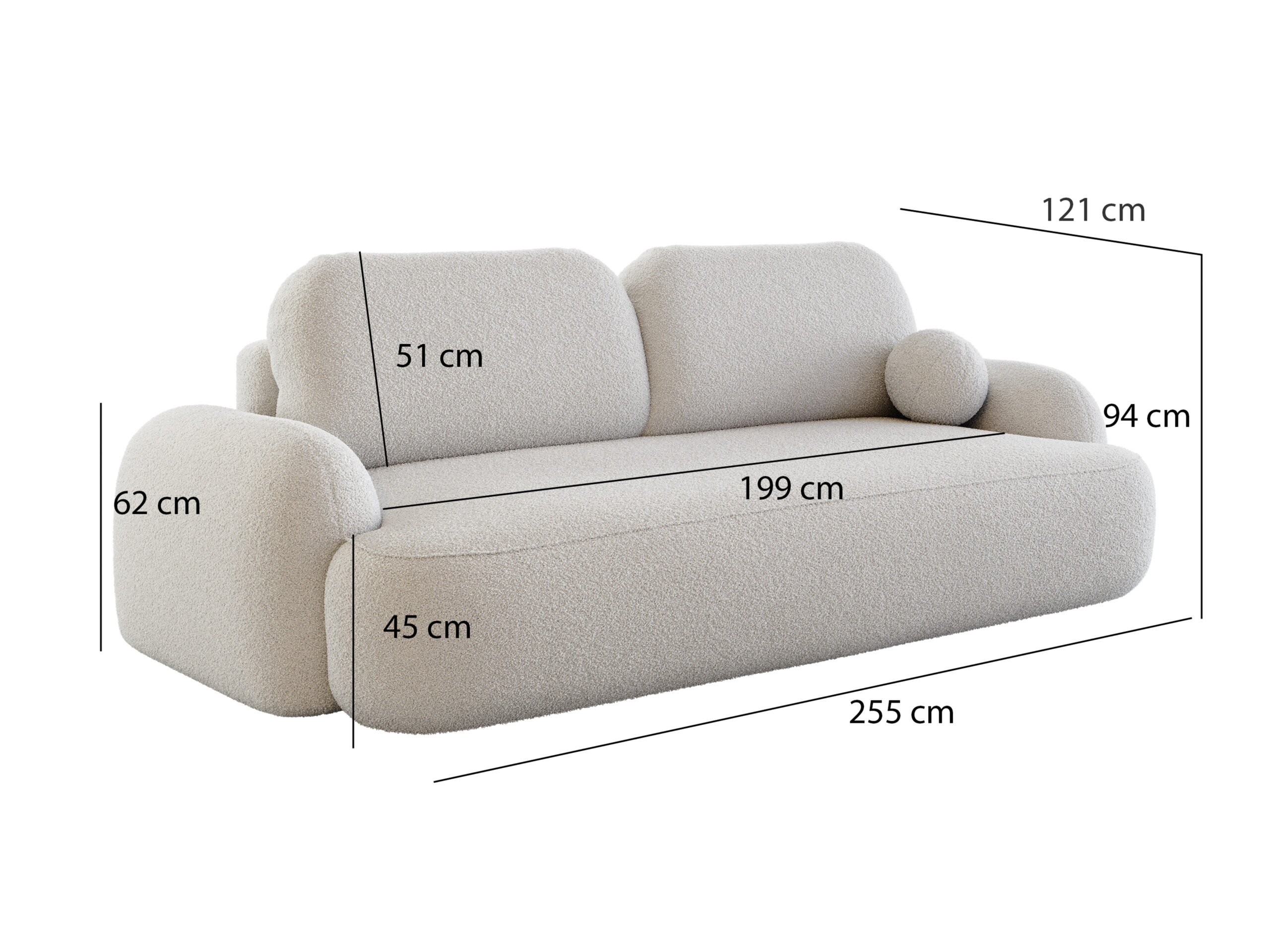 sofa molly wymiary demko home