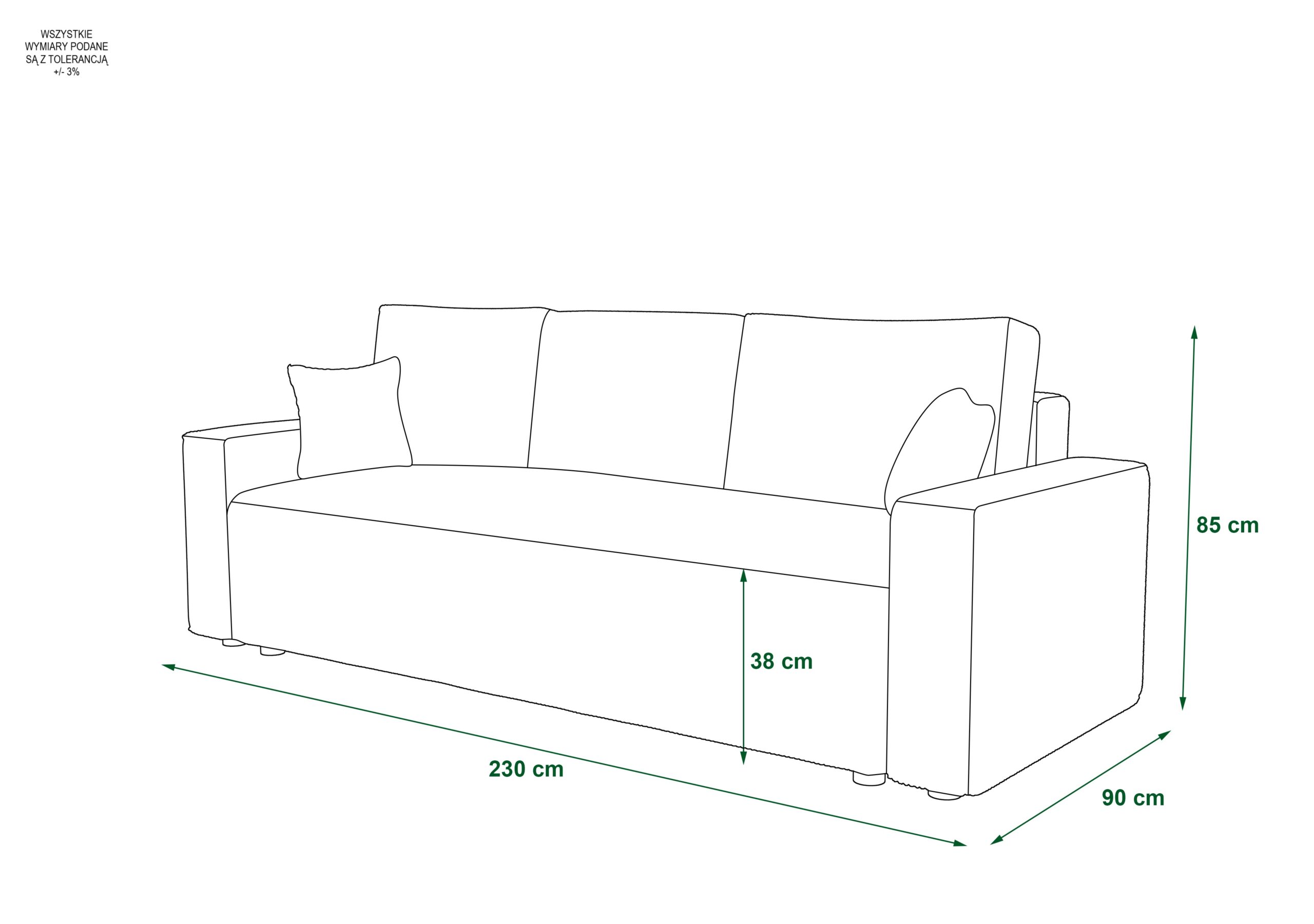SOFA AMBRO WYMIARY