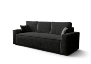 komfortowa sofa Ambro Demko Home z funkcją rozkładania i schowkiem na pościel