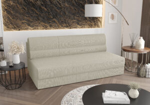 nowoczesna sofa Rebi Demko Home z funkcją rozkładania i pojemnikiem na pościel